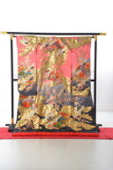 桃8 小橋サーモンピンクぼかし松扇