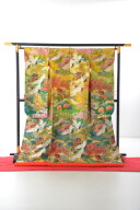 黄1 岡村グリーンぼかし鶴に御所