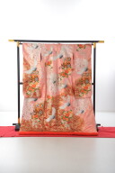 桃9 栄屋サーモンピンク鶴に御所車