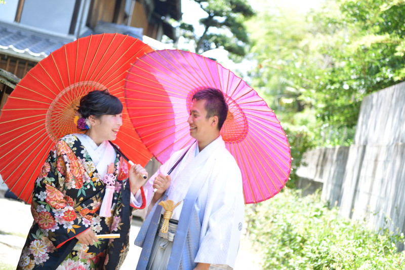 番傘も素敵です♡