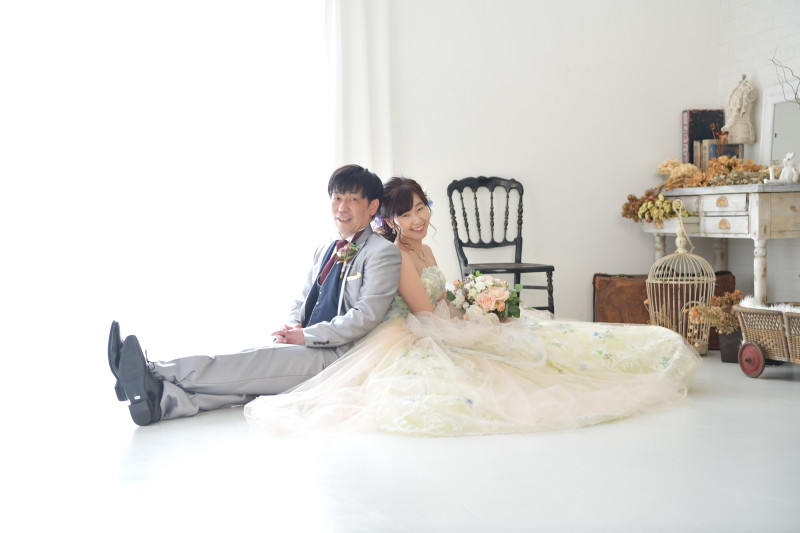 最後は背中合わせの座りショット!