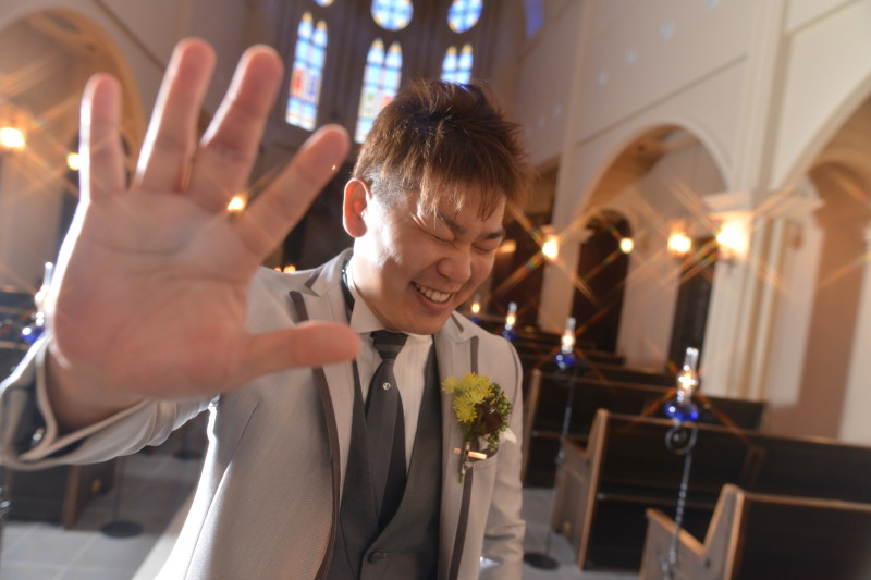 新郎さんは嫌がってました(笑)