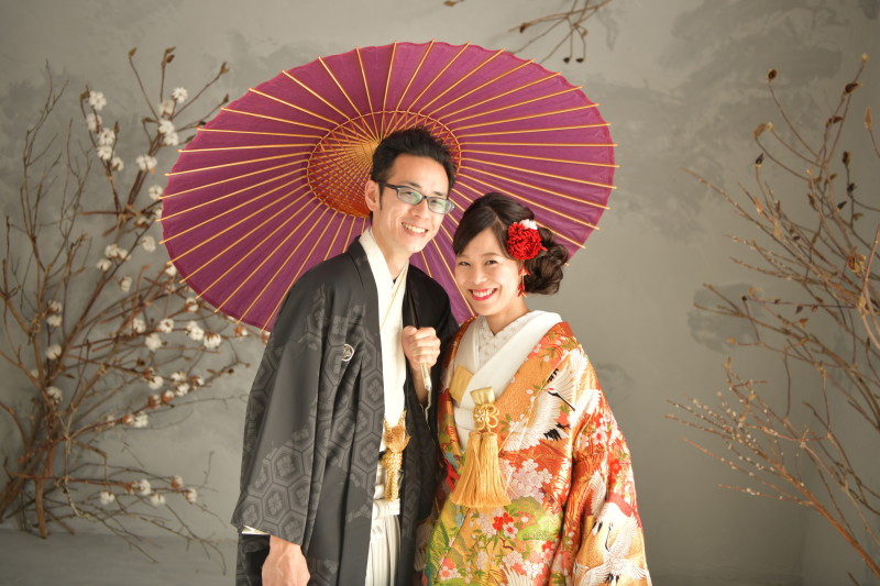 和装に着替えて。