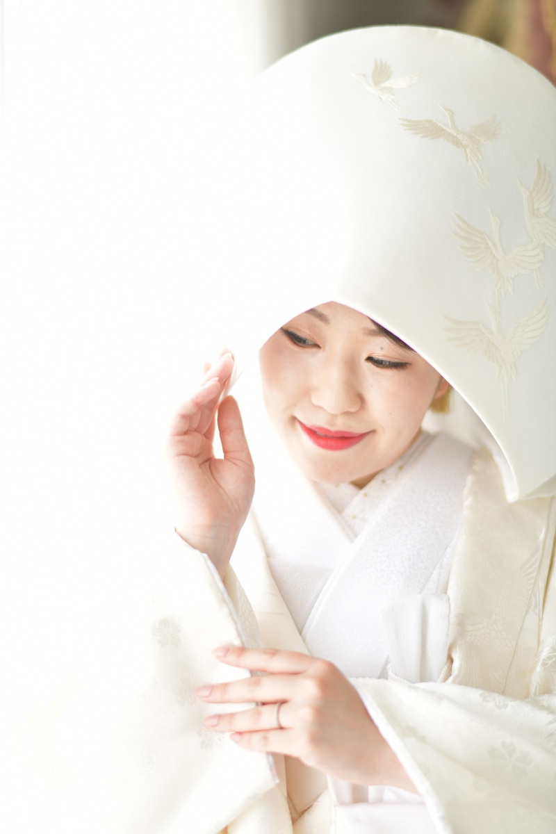 綿帽子ショット