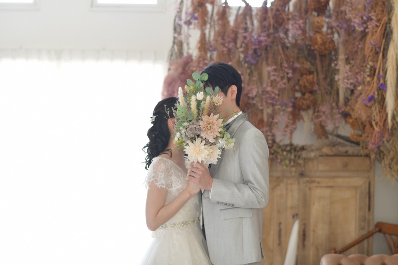 ブーケを使ってキスショット