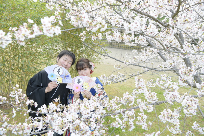 夫婦扇子も可愛い♡