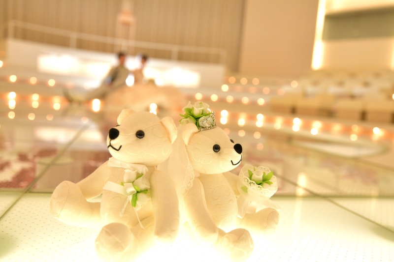 くまちゃんと同じポーズ