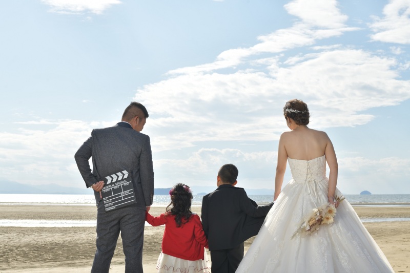 洋装1点・ロケ「家族と一緒に父母ヶ浜で!」