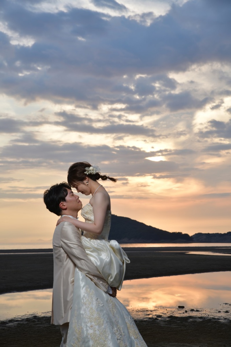 抱き上げショット