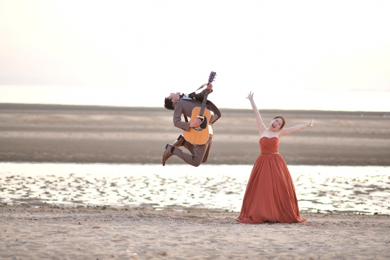 インパクトのあるショットも