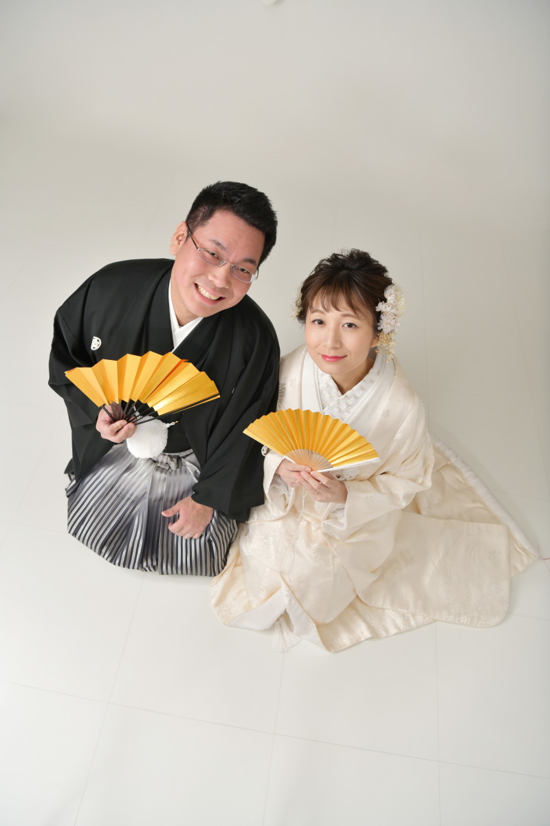 正座も上から撮影すると