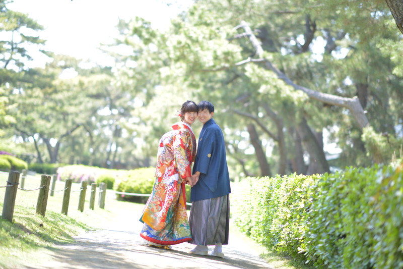 色打掛でロケーション