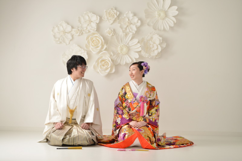 ラストは色打掛で正座♡