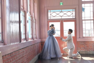 マリアージュ　ことぶき_ロケーションフォト　ドレス