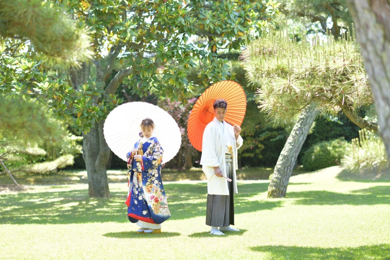 中津万象園プラン「白無垢1点・紋付1点＋データ50カット」