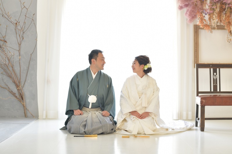 栗林公園プラン+スタジオ撮影「和装2点+紋付1点・データ100カット」