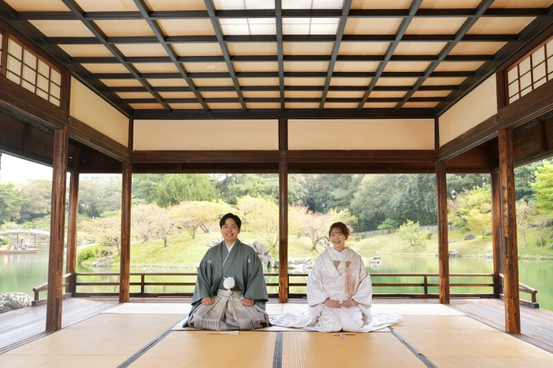 栗林公園&times;小豆島プラン「和装1点・洋装1点・ロケーション2か所・データ100カット」