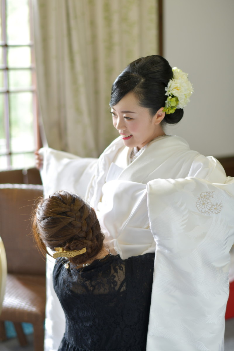 神前挙式プラン「和装1点(白無垢or色打掛)・紋付1点+アルバム+当日美容+撮影」