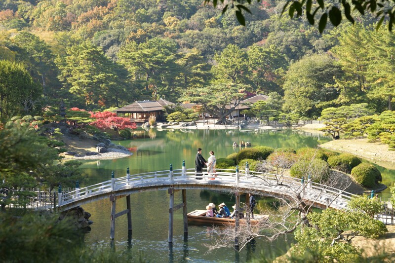 栗林公園&times;小豆島プラン「和装1点・洋装1点・ロケーション2か所・データ100カット」