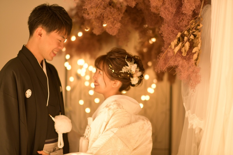 栗林公園プラン+スタジオ撮影「和装2点+紋付1点・データ100カット」