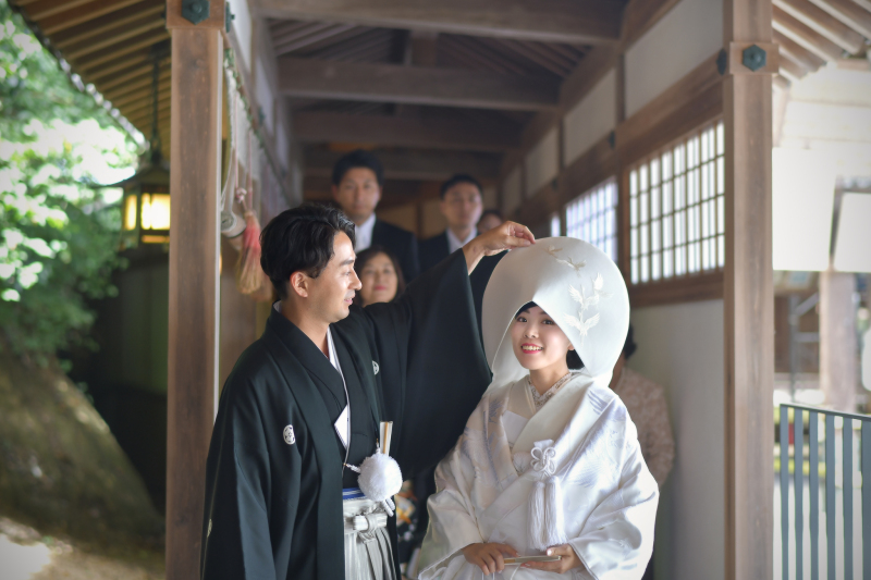 神前挙式プラン「和装1点(白無垢or色打掛)・紋付1点+アルバム+当日美容+撮影」