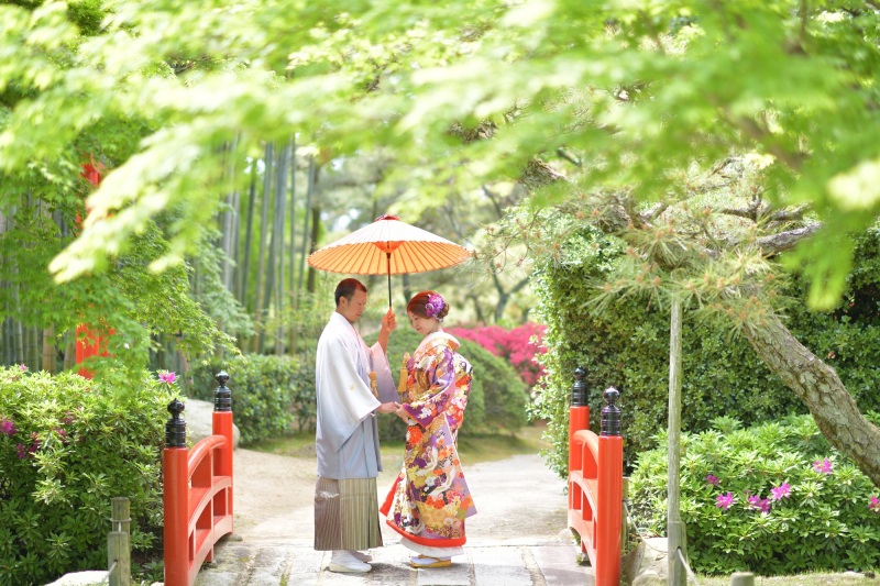 中津万象園プラン「白無垢1点・紋付1点＋データ50カット」
