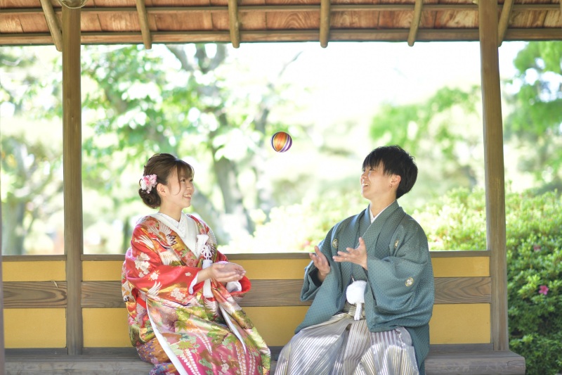 中津万象園プラン「白無垢1点・紋付1点＋データ50カット」