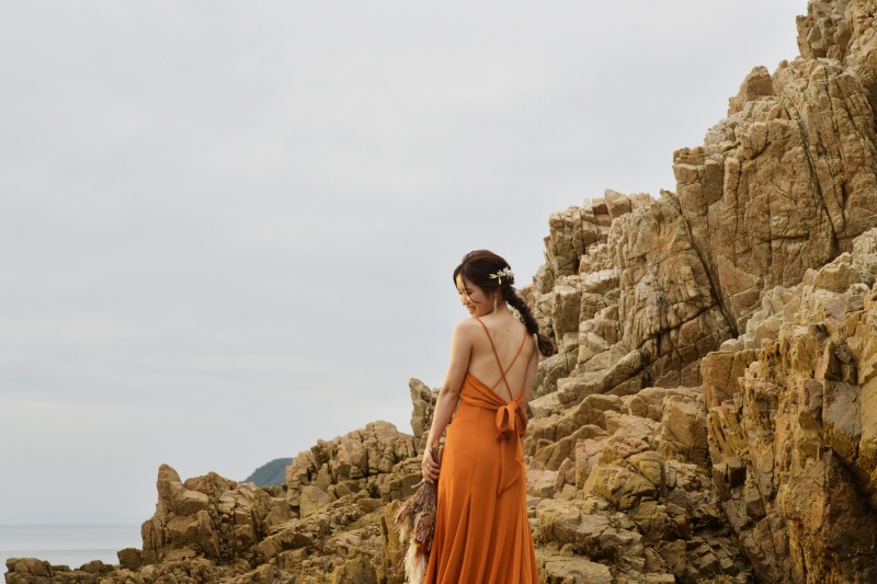 崖フォトプラン「ドレス1点・タキシード1点+データ50カット」