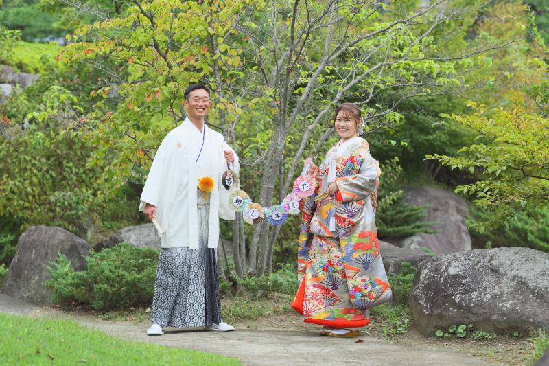 緑あふれる庭園で!
