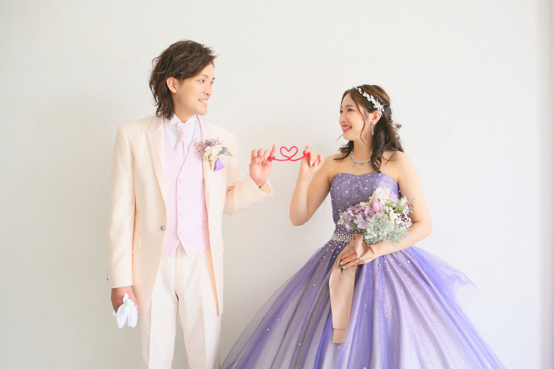 <赤い糸で結ばれた運命のお2人>
