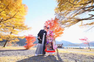 晴天に恵まれた榛名湖とご実家で撮影いたしました♪