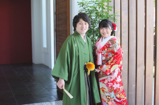 ＜和装２着＆洋装２着＞の長丁場の撮影でしたが、笑い声あふれるた楽しい撮影でした。