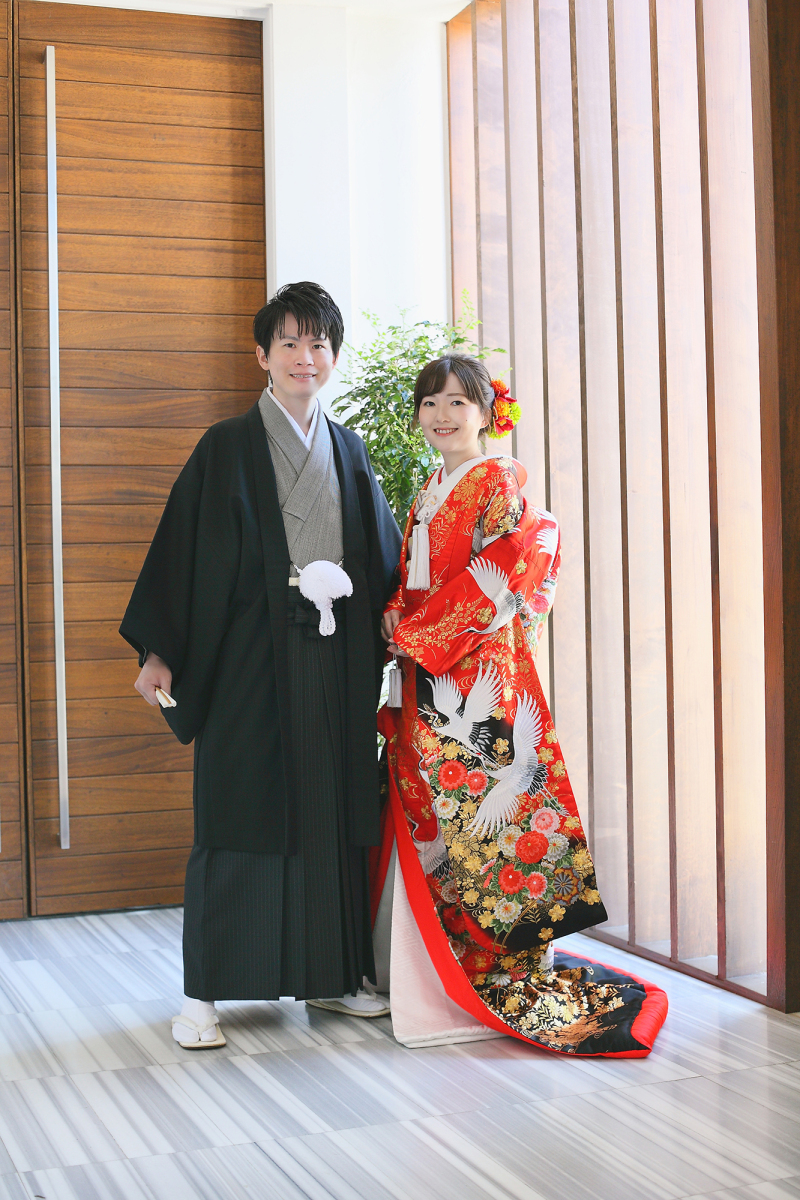 美しい定番ポーズで