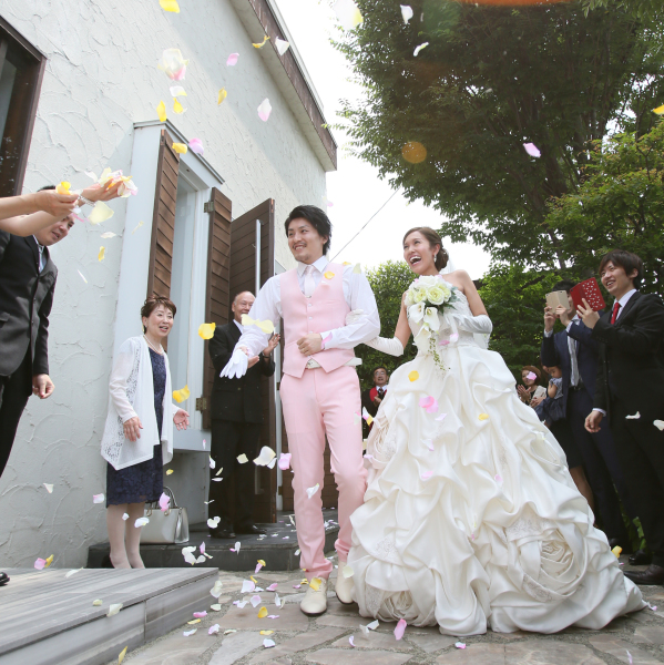 笑顔がいっぱい！　フラワーシャワー♪