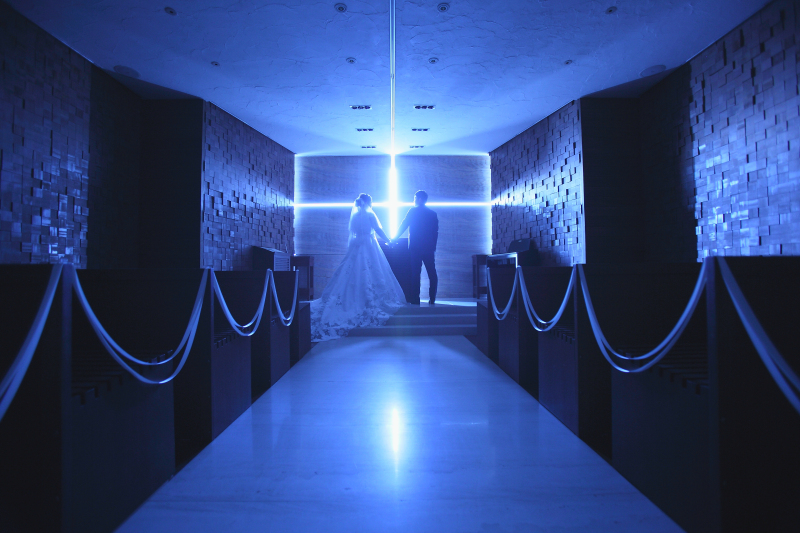 幻想的な光の十字架