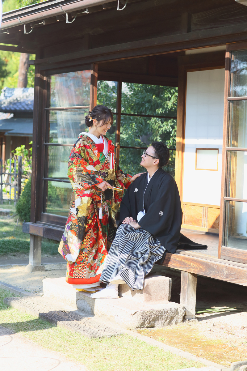 縁側でひなたぼっこ