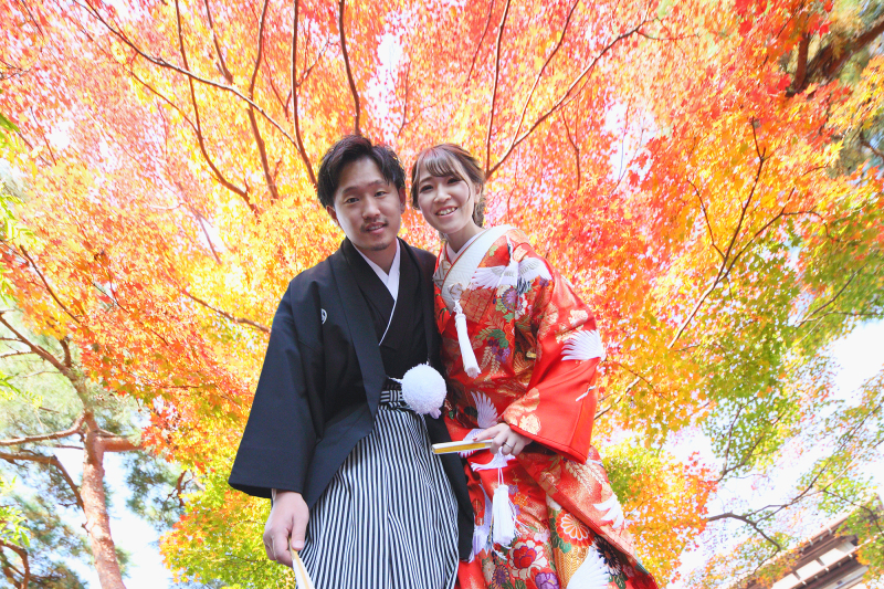 紅葉の臨江閣&アンティークで和装撮影♪