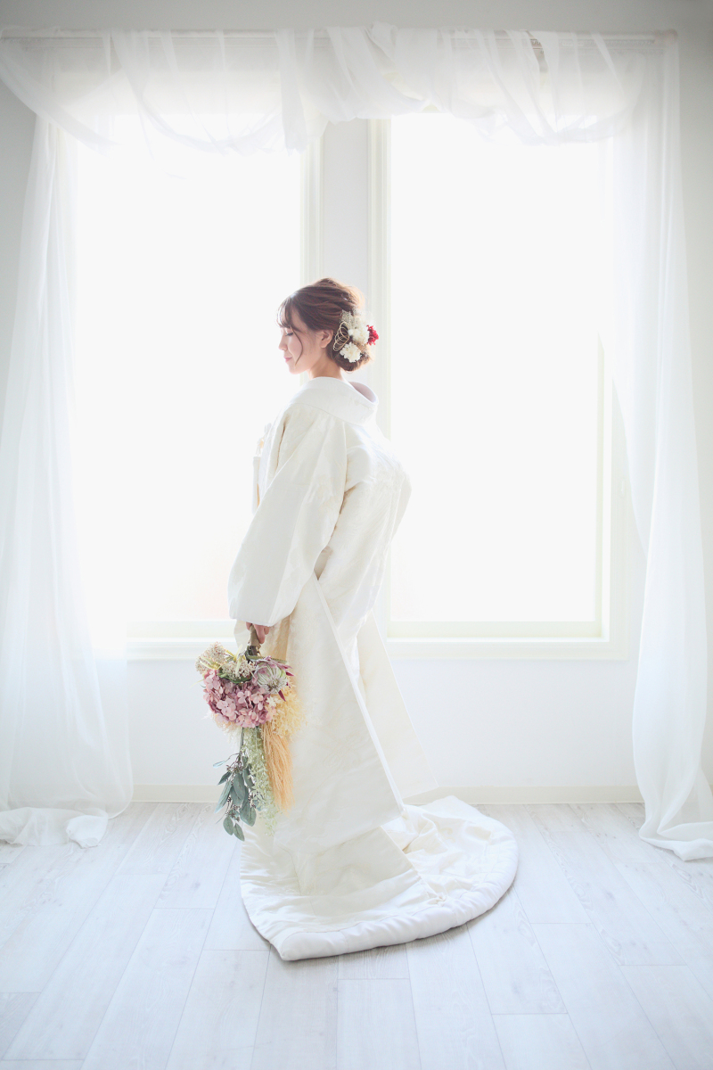 清楚な、ご新婦様のソロショットです(*^^*)