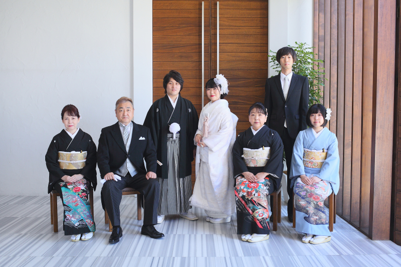 ご親族様と一緒に記念撮影!
