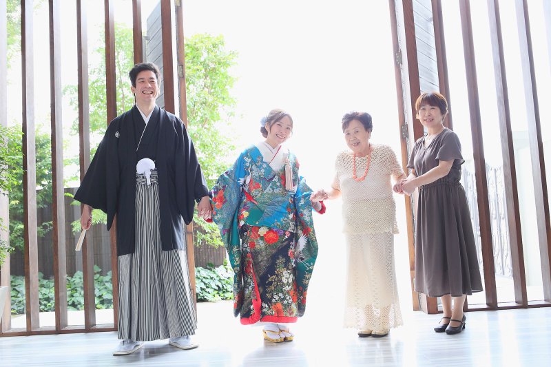 ほのぼのとした素適なファミリーフォト