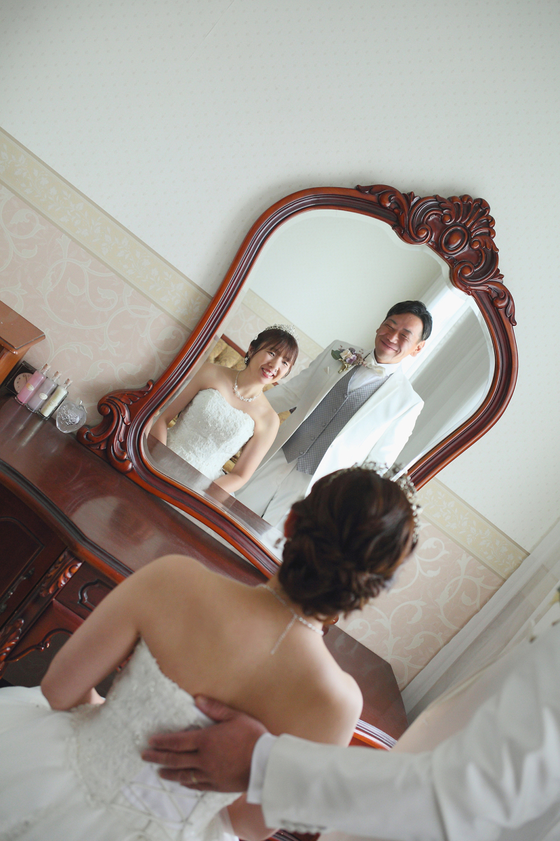 お仕度が整って、さぁ教会へ・・・