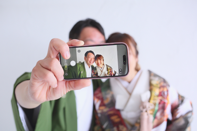 構図も笑顔もバッチリ！スマホショット♪