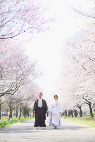 studio lumiere - ｽﾀｼﾞｵﾘｭﾐｴｰﾙ -_屋外で和装撮影＆スタジオや教会で洋装撮影