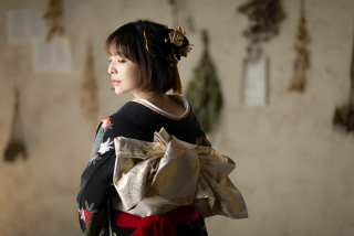 和装：引き振袖への着替え