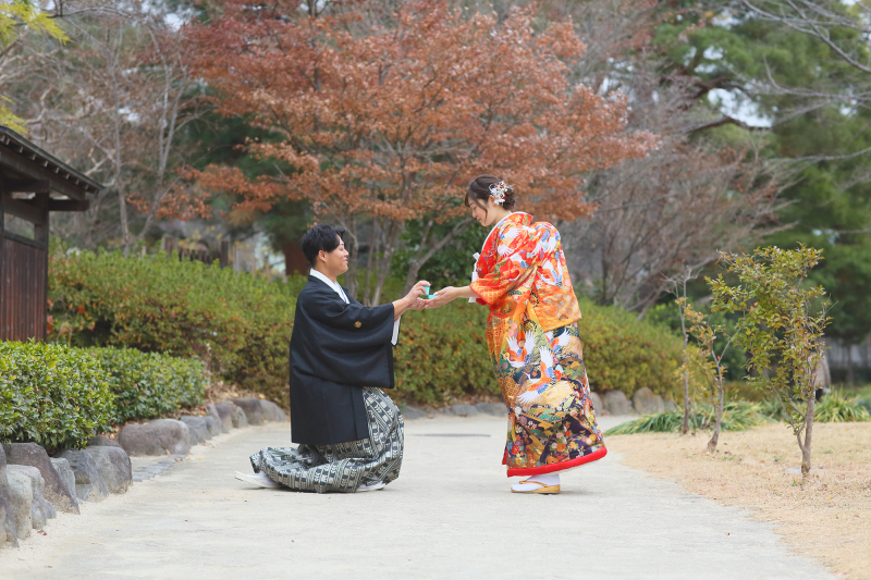 【臨江閣＆日本庭園】和装1着《打掛追加料金ナシ◎》たっぷり90分撮影♡レタッチ済み300枚データ｜24頁アルバム込　3～6月撮影