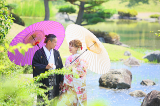 【神社・チャペル・ハウススタジオ撮影】シーズン最安値　和装+洋装　500カットデータ　12頁20カット収録写真集も　7・8月撮影