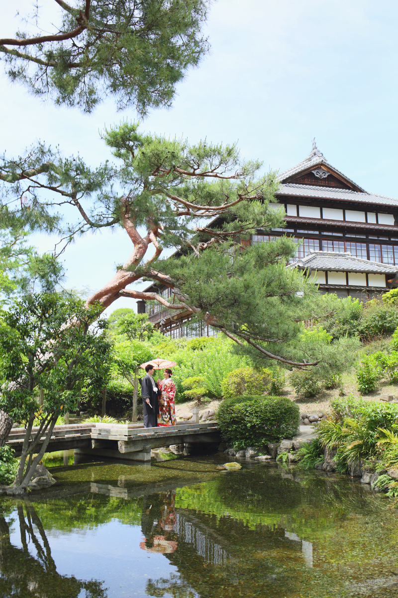 【日本庭園＆和室】和装1着《打掛追加料金ナシ◎》たっぷり90分撮影♡レタッチ済み300枚データ｜24頁アルバム込　6月撮影
