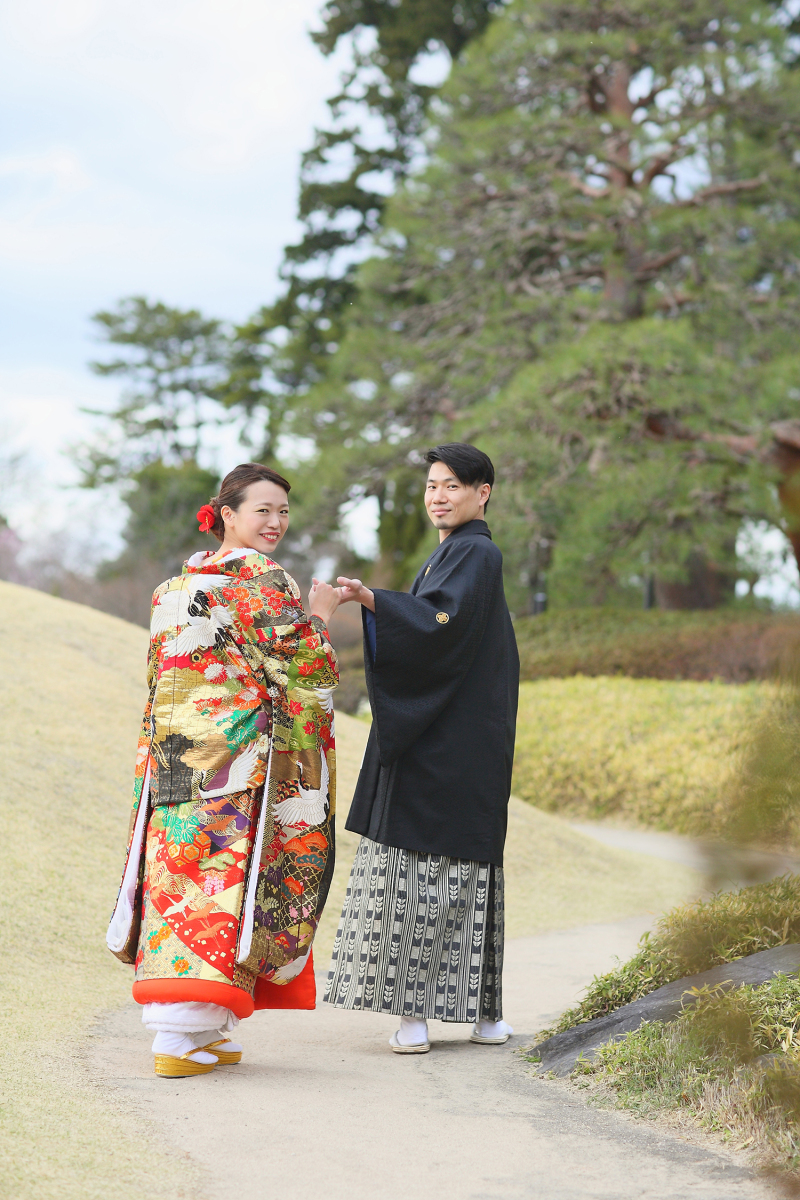 【来春4月~】【臨江閣&日本庭園】和装1着《打掛追加料金ナシ◎》たっぷり90分撮影♡レタッチ済み300枚データ|24頁アルバム込