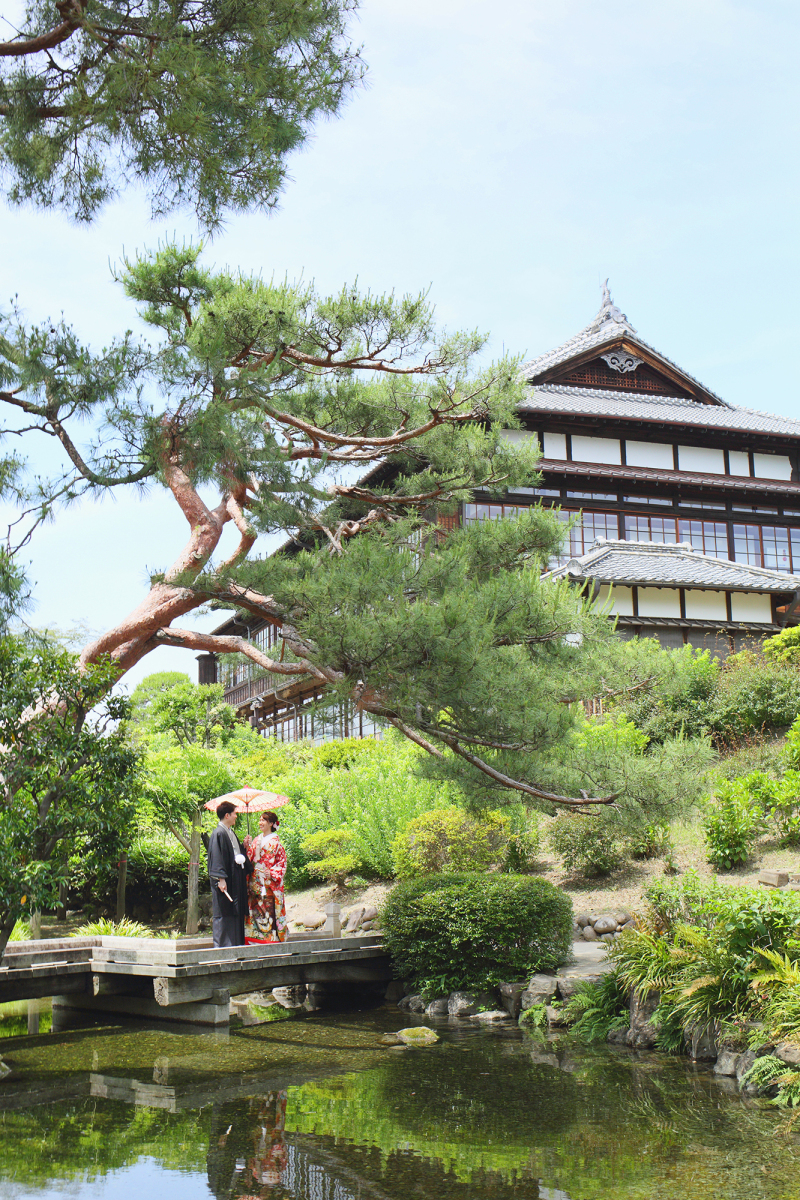 【臨江閣＆日本庭園】和装1着《打掛追加料金ナシ◎》たっぷり90分撮影♡レタッチ済み300枚データ｜24頁アルバム込　3～5月撮影