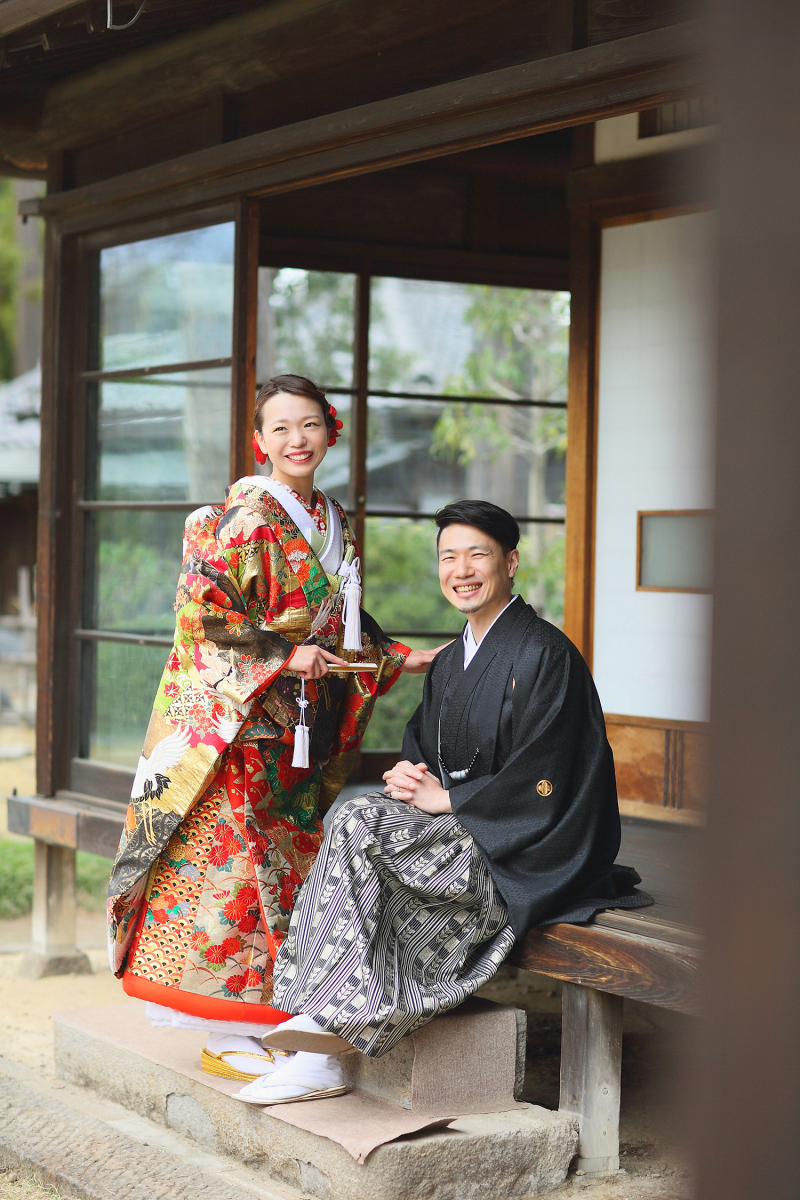 【早い者勝ち】桜＆臨江閣＆日本庭園｜和装1着《打掛追加料金ナシ◎》たっぷり90分撮影♡レタッチ済300枚データ｜24頁アルバム込
